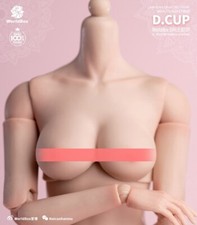 WorldBox 1/6 Big Bust Replacement D Cup Light Suntan Skin F 12" Female Body Toys
