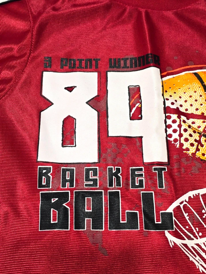Starter Boys Sports Basketball Red & White Jersey Style Shirt Size Large 10-12 - Image 2 of 4