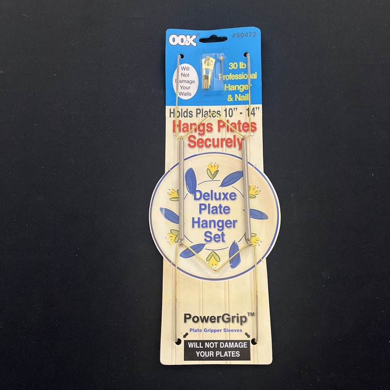 OOK 50472 Deluxe Plate Hanger with Steel Pro Supports Up to 30 Pounds, 10-Inch