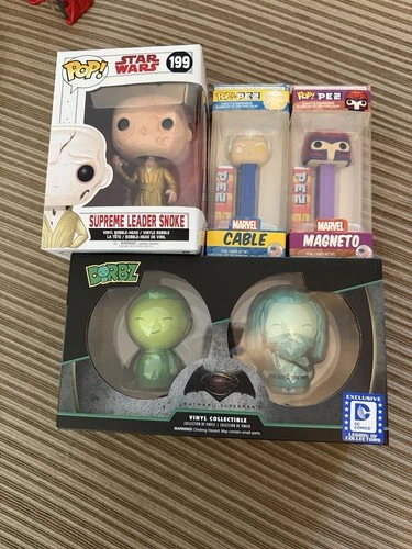 Funko Pop! Mini Lot - PEZ, Marvel, DC, Star Wars, Dorbz