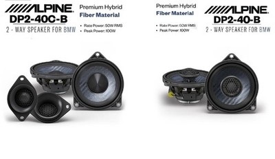ALPINE DP2 Set Lautsprecher A 2 Vie + Koax für BMW Z4 E89 Von 2009 Al 20