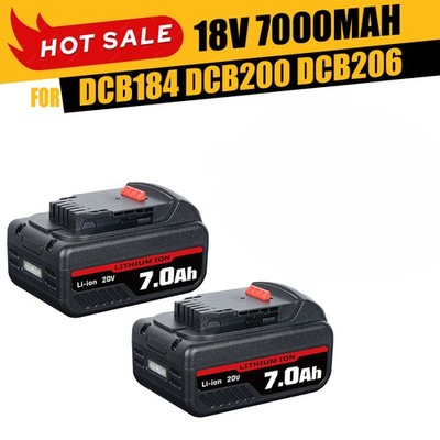 5.5A/7.0Ah AKKU / DEC802 KOMPATIBEL für DEWALT 20V MAX BATTERIE 