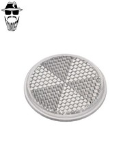 ORIGINAL LOWRIDER 42mm Mirror Reflector White Replacement Diamond Rectangle V.