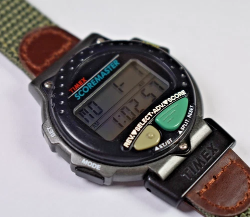 Vintage Timex SCOREMASTER Digital Men's Watch GOLF NEW BATTERY/BAND!
