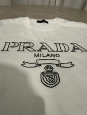 PRADA Men's White Cotton T-Shirt Size XL