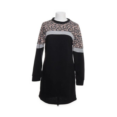Cloud 5ive, Kleid, Größe: M, Schwarz/Mehrfarbig, Polyester/Viskose, Leopard #vfq