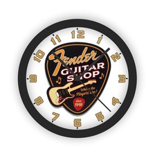 Fender Guitar Shop 10 Inch Wall Clock