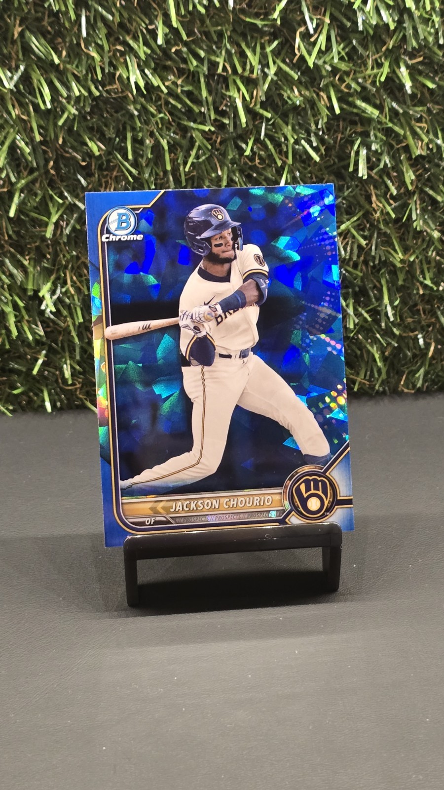 2022 Jackson Chourio Bowman Chrome Sapphire #BDC-115 Brewers