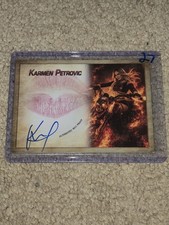 Karmen Petrovic Signed Kiss Card Wrestler WWE NXT Wrestler Collectors Expo #27