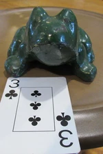 VINTAGE ORIGINAL 1900 - 1920's HUBLEY CAST IRON FROG DOORSTOP