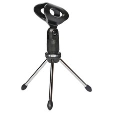 5Core Mic Stand Adjustable 12" Desk Microphone Stands Pedestal Para Microfono