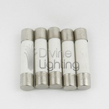 MDA 15 Amp 250V Time-Delay Ceramic Fuse, 5x20mm, Pack of 5
