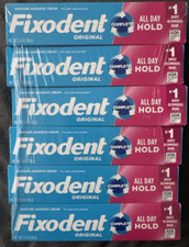 Fixodent Denture Adhesive Cream, Complete Original, 2.4 oz, 6-Pack