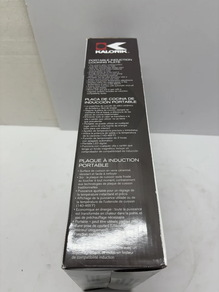 Kalorik Portable Induction Cooking Plate – Single Burner Cooktop - Image 2 of 2