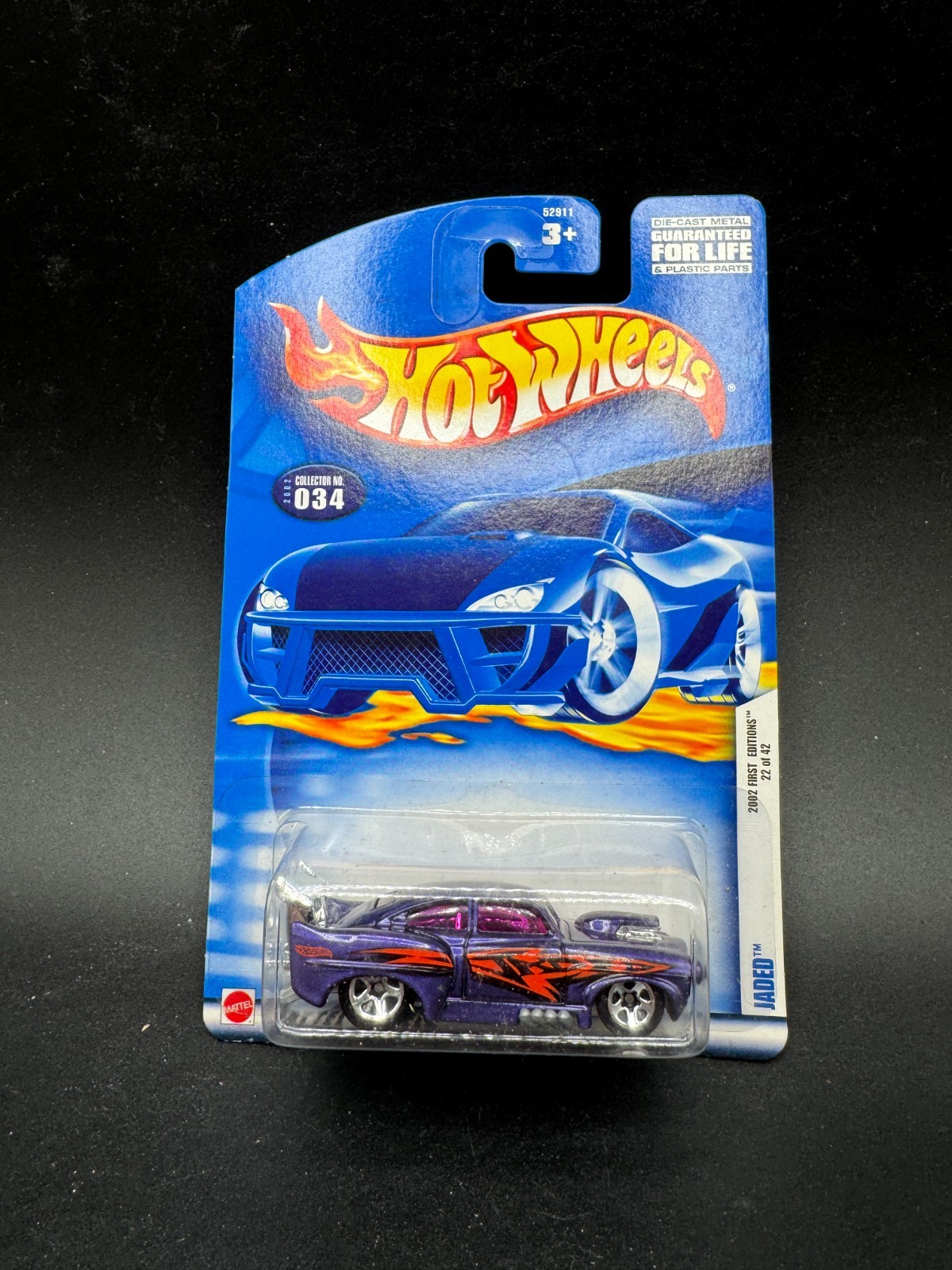 Hot Wheels 2002 First Editions #34 Metalflake Purple Jaded B2