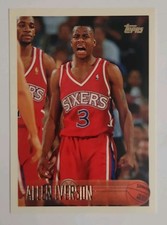Topps 1996-97 Allen Iverson Rookie #171 Philadelphia 76ers NBA Basketball Card