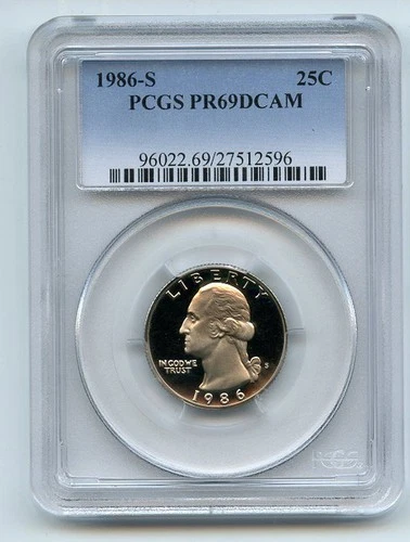 1986-S Washington Quarter Proof — photo from another recent sale