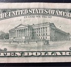 Ten Dollar Bill $10 1990 Older Note J32862629A Miscut Error sb2-26 — photo 7