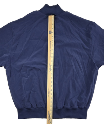 New Balance Bomber Jacket Men S Blue Shifted Jacket Oversized Zip