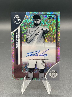 75 Auto Gvardiol Topps Premier League 2026 Autograph Black White