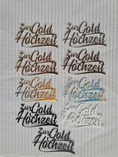 Stanzteile Zur Gold Hochzeit Schriftzüge Spi...