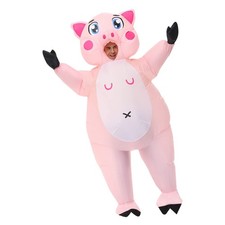 ZISUEX Pig Inflatable Costume Adult Pig Blow Up Suit Pig Costume Pig Suit Cos