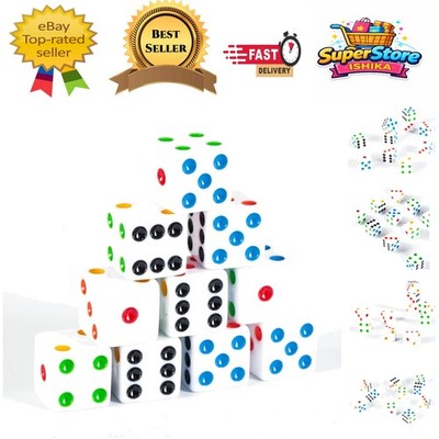 Vielseitige 10er-Pack 16 mm transparente D6 Würfel - perfekt für Brettspiele und Mathe