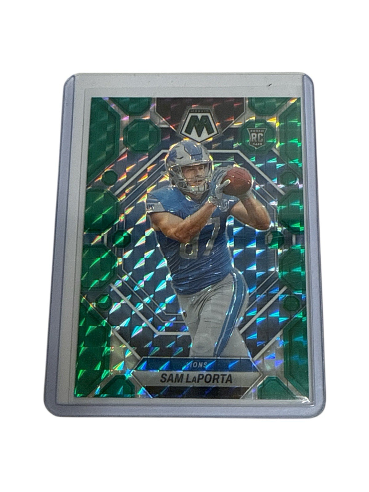 2023 Panini Mosaic - Rookies Sam LaPorta #360 Green Mosaic Prizm (RC)