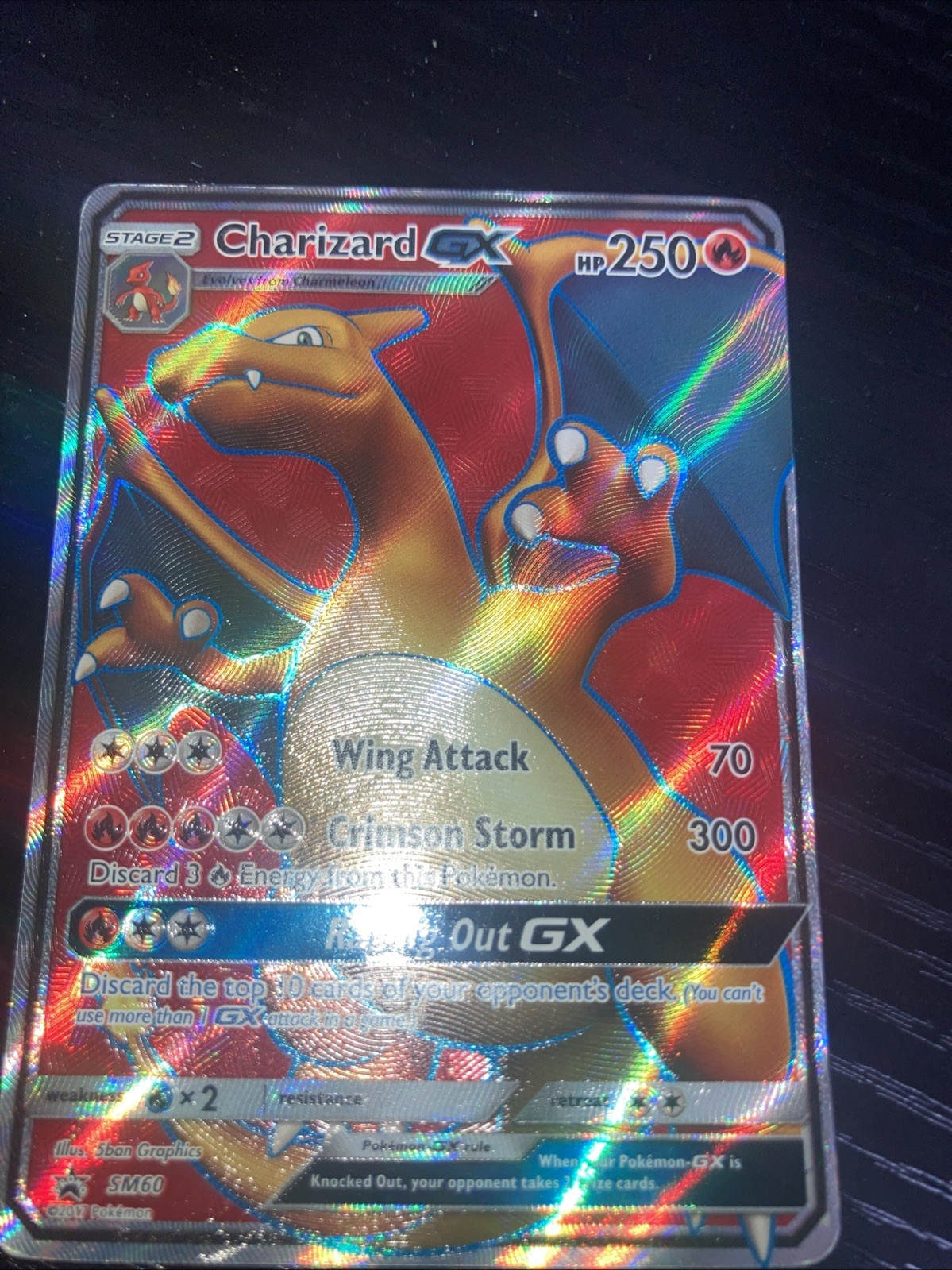 CHARIZARD GX SM60 2017 POKEMON SM BLACK STAR PROMO FA/PROMO POKÉMON RARE # NM