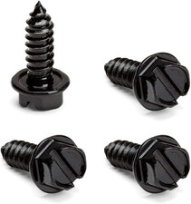 Black License Plate Screws,Rustproof Black License Plate Screws for Securing Lic