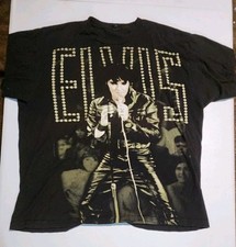 Vintage Elvis shirt XL all over print AOP ROCK AND ROLL TEE