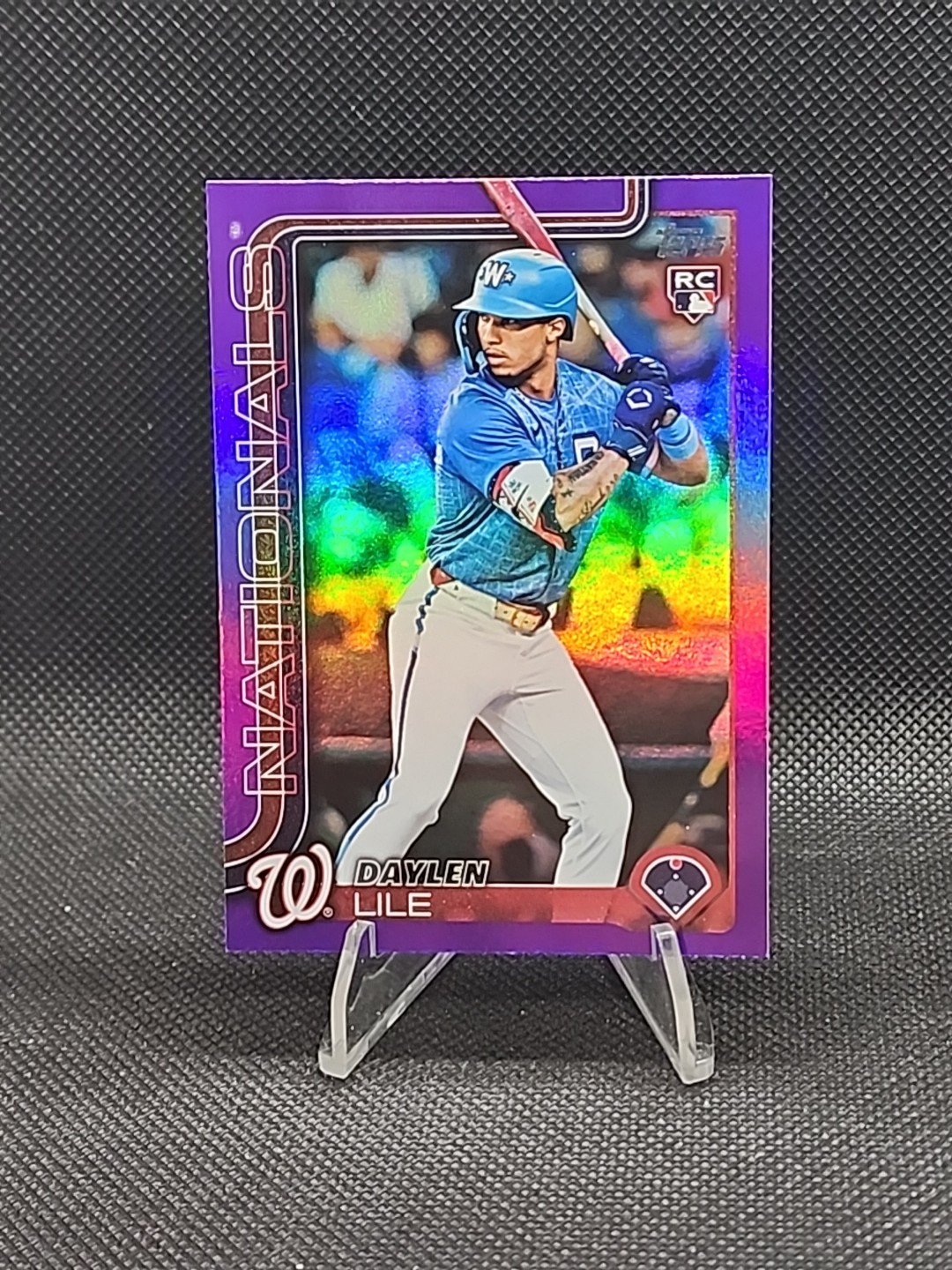 2025 Topps Update DAYLEN LILE RC Purple Foil /250 US172 Washington Nationals