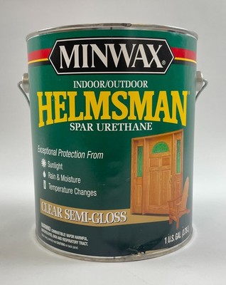 Minwax Helmsman Clear Semi-Gloss Spar Urethane UV Protection 1 Gal