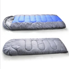 NNEDPE Thermal Single Outdoor Camping Sleeping Bag Mat Tent Hiking Blue