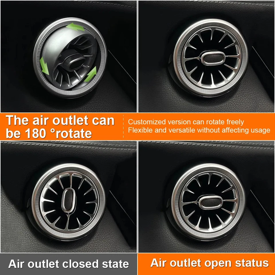 64 Colour LED Air Vents for Mercedes Benz W213 E-Class RGB Control Ambient Light - Image 4 of 4