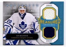 2013-14 Upper Deck Artifacts Treasured Swatches Blue (A) Ed Belfour Jersey