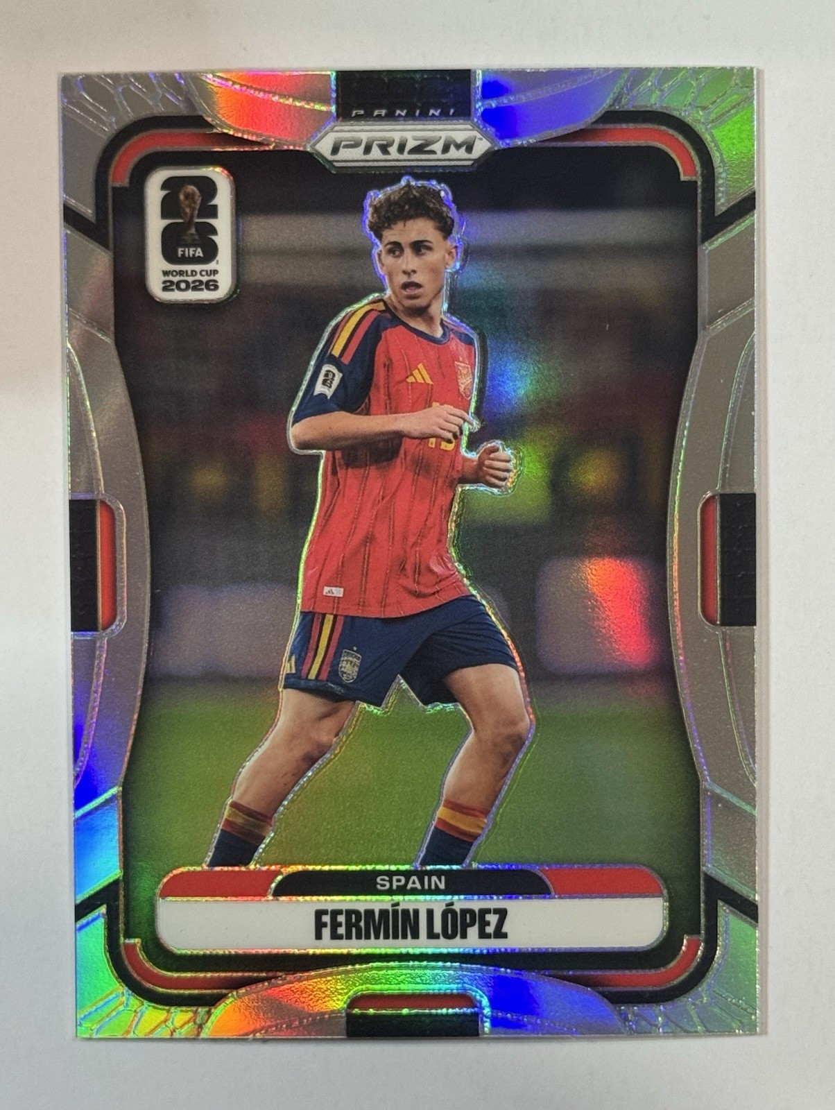 2026 Panini Prizm World Cup Fermin Silver Prizm Spain view 1