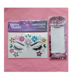 wet n wild Fantasy Makers & L.A. Girl Face Gems 166pc Self-Adhesive Reusable