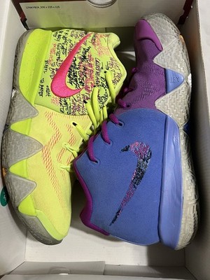 Nike Kyrie 4 CONFETTI Multicolor Mid Top Basketball Sneakers 2018 943806-700