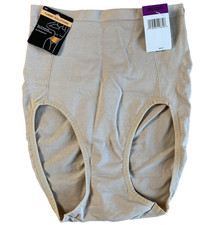 Bali Plus 2XL Ultra Control Shaping Brief X245 Tummy Solutions Seamless Beige