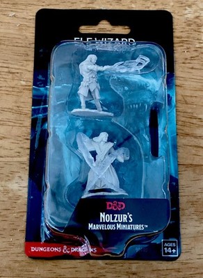 Elf Wizard Wizkids D&D Nolzur s Marvelous Miniatures Primed Unpainted Brand New!
