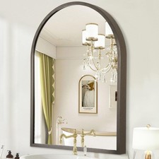 Bathroom Mirror Arch Metal Frame Wall Mounted Vanity Mirror 40x30cm – HLFMVWE