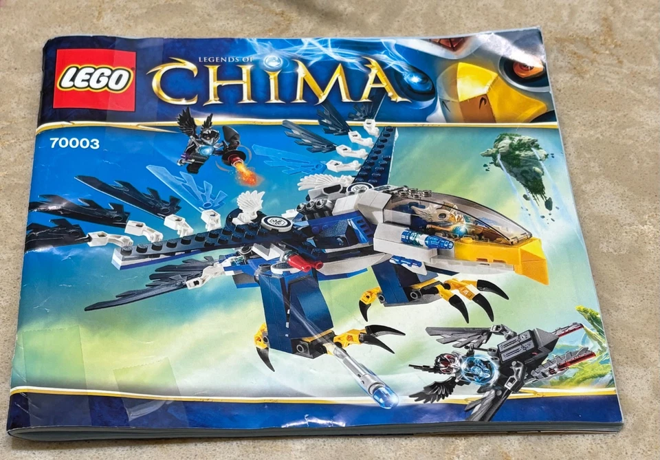 LEGO Legends of Chima 70003 Eris Eagle Interceptor faltando 1 figo/alguns adesivos - Imagem 2 de 4