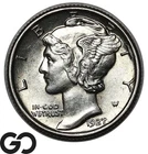 1927 Mercury Dime, Near Gem BU++