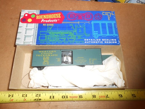 Roundhouse escala HO 3104 Western Union 36; kit Boxcar en caja. | Condition: Used