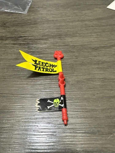 TMNT Sewer Gas Boat Footski Leech Patrol Flag Only Playmates 1989 - Vintage