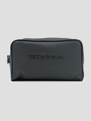 NEW KITON GRAY PA POCHETTE ONE SIZE KPB8