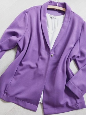 BONITA**TRAUMSCHÖNER**SCUBA-BLAZER**LILA MIT DRUCKER**GR. XXL**