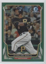 2014 Bowman Chrome Green Refractor 42/75 Starling Marte #70 3q5