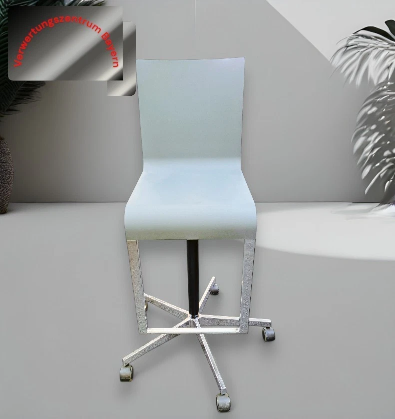 Vitra .03 Barhocker M. Van Severen Hochstuhl Stuhl Barstuhl graublau vi0105